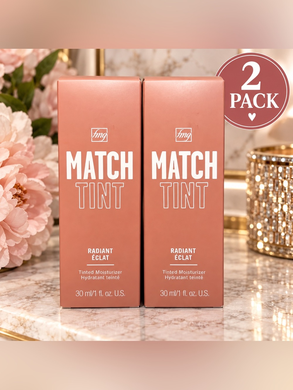 Avon fmg Match Tint Radiant Tinted Moisturizer Tan Deep 2-Pack NIB